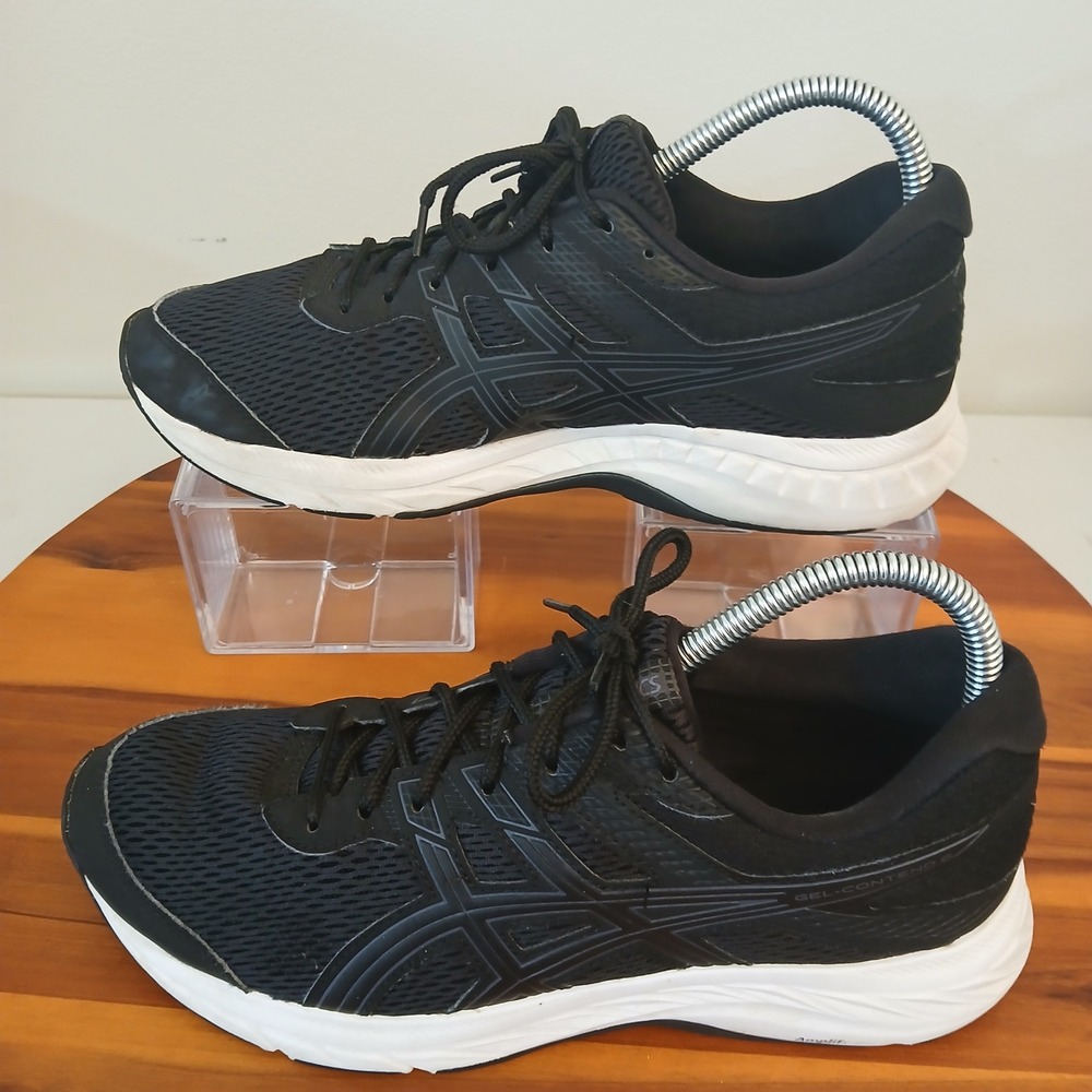 ASICS Gel-Contend 6 Womens 7.5 Triple Black Black Running Shoes 1011A667
